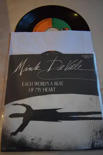 Mink DeVille ‎– Each Word's A Beat Of My Heart / River of Tears 