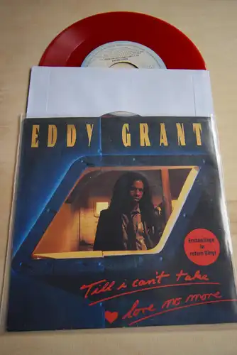 Eddy Grant – Till I Can't Take Love No More / California Style " Deutsche Erstpressung in Red Vinyl "