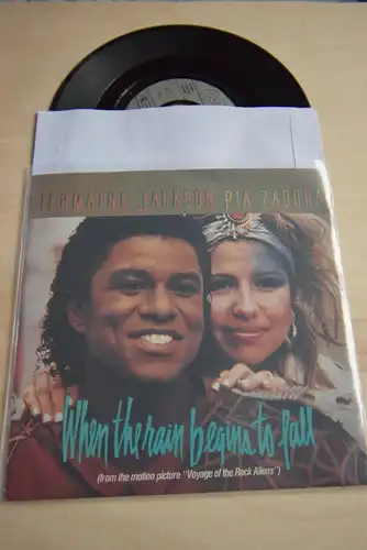 Jermaine Jackson / Pia Zadora ‎– When The Rain Begins To Fall / Substitute