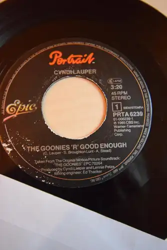 Cyndi Lauper ‎– The Goonies 'R' Good Enough / What a Thrill