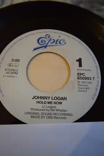 Johnny Logan ‎– Hold Me Now / Living a Lie 