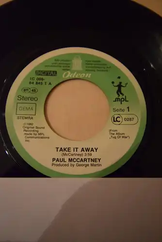 Paul McCartney ‎– Take It Away / I'll give you a Ring 