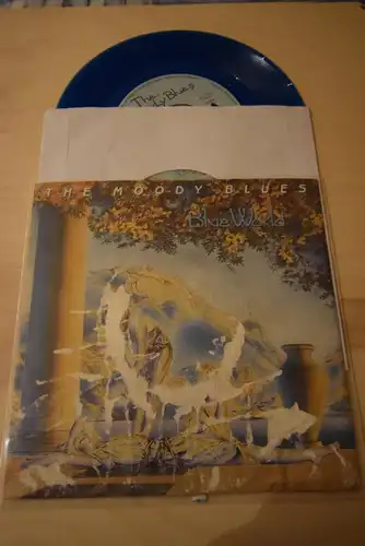 The Moody Blues ‎– Blue World / Going Nowhere " Sonderpressung in Blue Vinyl "