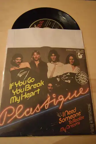 Plastique  ‎– If You Go You Break My Heart / I Need Someone