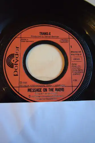 Trans-X ‎– Message On The Radio / Nitelive