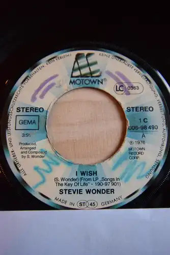Stevie Wonder ‎– I Wish / You and I