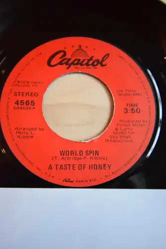 A Taste Of Honey ‎– Boogie Oogie Oogie / World Spin