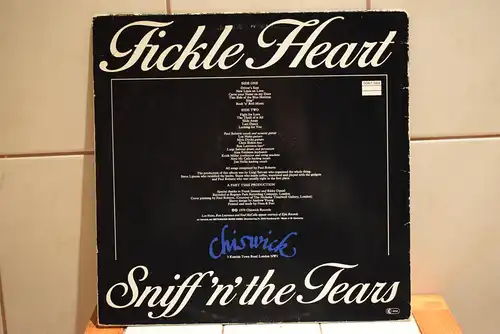 Sniff 'n' the Tears ‎– Fickle Heart