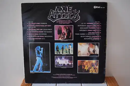Axe Attack " Feiner Metal Sampler mit klasse Tracklist in gutem Zustand "