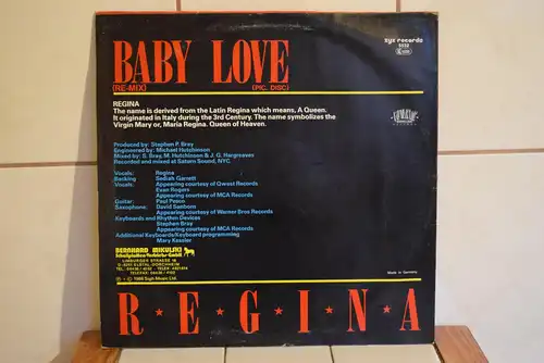 Regina ‎– Baby Love (Re-Mix)