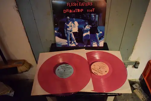 The Flesh Eaters ‎– Dragstrip Riot " Schöne Doppel LP in Pink transparent Vinyl , Top Zustand "