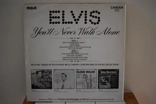 Elvis Presley ‎– You'll Never Walk Alone