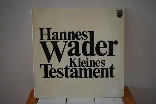 Hannes Wader ‎– Kleines Testament