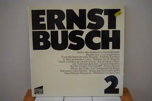 Ernst Busch ‎– Ernst Busch 2 (Lieder Des Spanischen Bürgerkrieges)