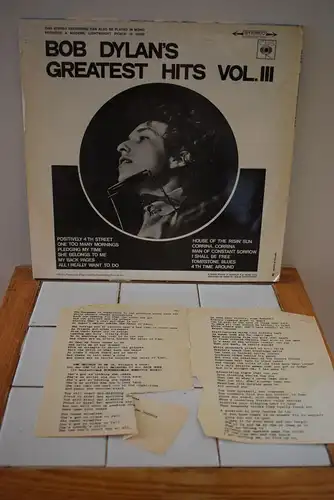 Bob Dylan ‎– Bob Dylan's Greatest Hits Vol.III