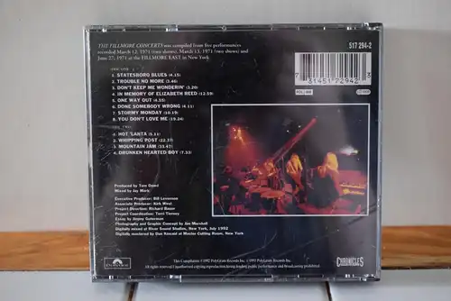 The Allman Brothers Band ‎– The Fillmore Concerts