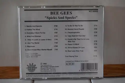 Bee Gees ‎– Spicks And Specks