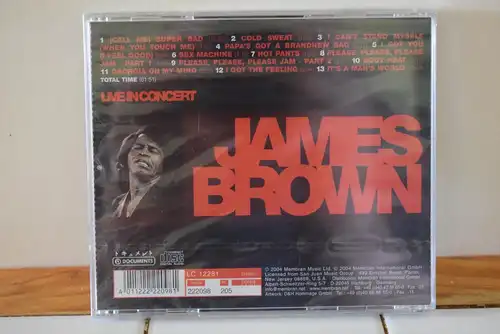 James Brown ‎– Live in Concert
