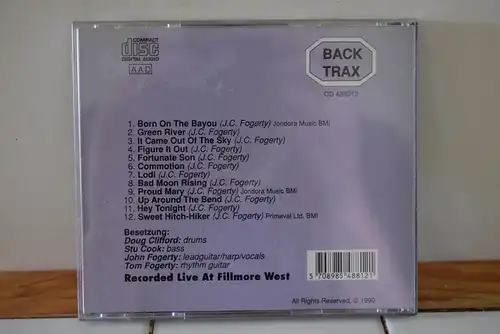 Creedence Clearwater Revival ‎– Recorded Live At Fillmore West