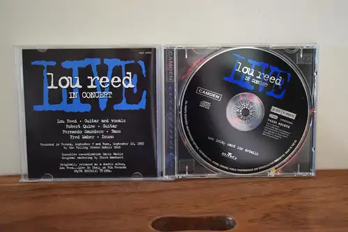 Lou Reed ‎– Live, In Concert