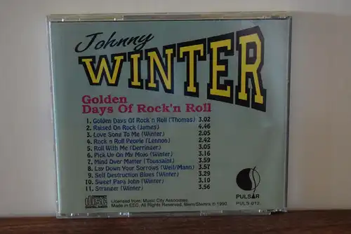 Johnny Winter ‎– Golden Days Of Rock'n Roll