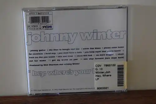 Johnny Winter ‎– Hey, Where's Your Brother?