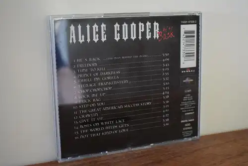 Alice Cooper  ‎– He's Back