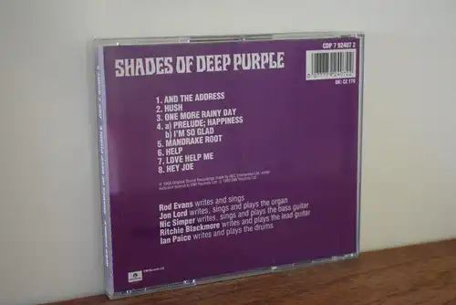 Deep Purple ‎– Shades Of Deep Purple