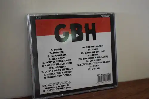 GBH ‎– Punk Junkies