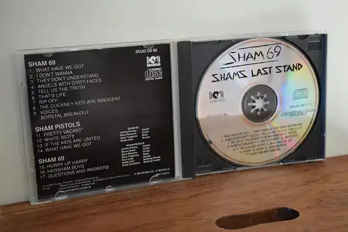 Sham 69 ‎– Shams Last Stand - The Best Of Sham 69 Live!!