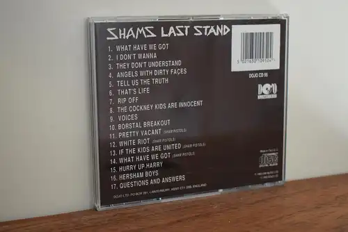 Sham 69 ‎– Shams Last Stand - The Best Of Sham 69 Live!!