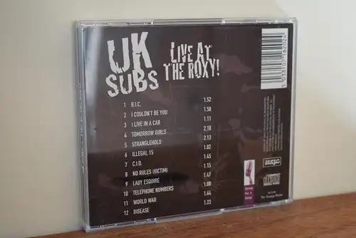 UK Subs ‎– Live At The Roxy!