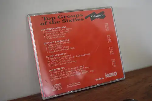 The Monkees / The Lovin' Spoonful / Jefferson Airplane / Buffalo Springfield ‎– Top Groups Of The Sixties - Volume 1