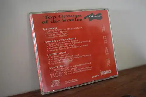 The Zombies / The Four Tops / The Temptations / Diana Ross & The Supremes ‎– Top Groups Of The Sixties - Volume 3