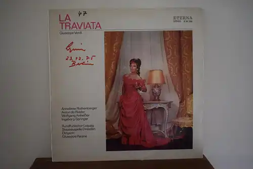 Giuseppe Verdi, Anneliese Rothenberger, Anton De Ridder, Wolfgang Anheißer, Ingeborg Springer, Rundfunkchor Leipzig, Staatskapelle Dresden, Giuseppe Patané ‎– La Traviata