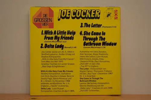 Joe Cocker ‎– Die Grossen Vier "Schönes Sammlerstück , seltene Doppel Single in Gatefold Cover , top Zustand "