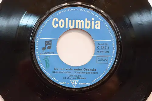 Cliff Richard & Die Shadows – Du Bist Mein Erster Gedanke (Quiereme Mucho) / Was Ist Dabei (The Time In Between)