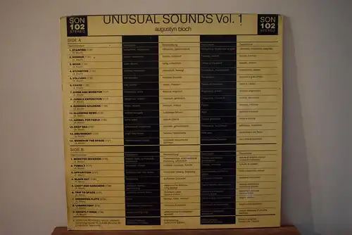 Augustyn Bloch ‎– Unusual Sounds Vol. 1 - Reflections