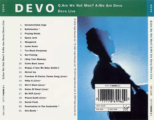 Devo ‎– Q: Are We Not Men? A: We Are Devo / Devo Live