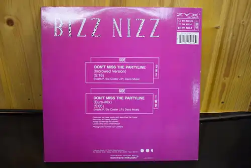 Bizz Nizz ‎– Don't Miss The Partyline