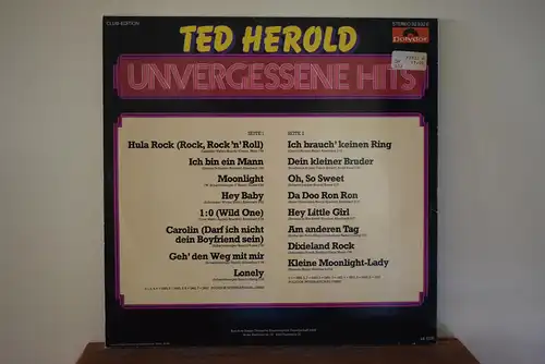 Ted Herold ‎– Unvergessene Hits