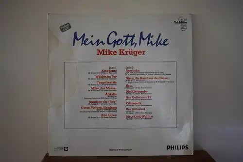 Mike Krüger ‎– Mein Gott, Mike