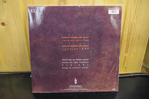 Kissing The Pink ‎– Certain Things Are Likely