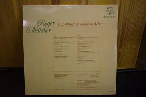 Roger Whittaker ‎– Zum Weinen Ist Immer Noch Zeit