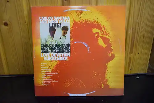 Carlos Santana And Buddy Miles And Mahavishnu John Mclaughlin ‎– Live! / Love Devotion Surrender