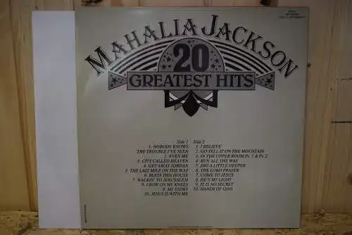 Mahalia Jackson ‎– 20 Greatest Hits