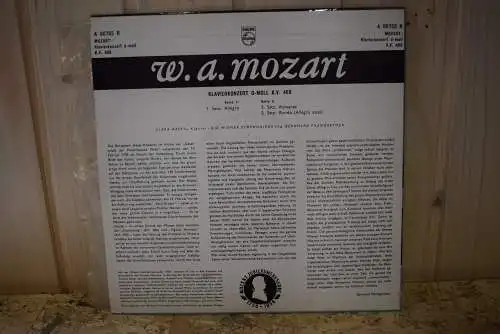 W.A. Mozart, Clara Haskil, Bernhard Paumgartner, Wiener Symphoniker ‎– Klavierkonzert D-Moll K.V. 466 " Historische Aufnahme von 1956 in top Zustand"