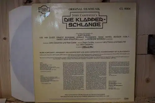 John Carpenter In Zusammenarbeit Mit Alan Howarth ‎– Die Klapperschlange (Original Filmmusik)