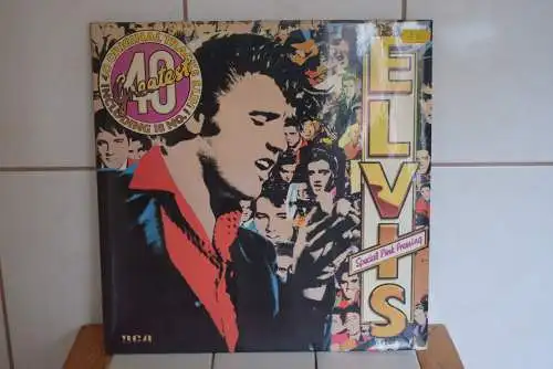  Elvis Presley ‎– Elvis's 40 Greatest " Schönes Sammlerstück Doppel LP in Pink Vinyl , im Top Zustand "