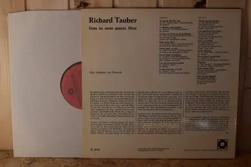 Richard Tauber ‎– Dein Ist Mein Ganzes Herz